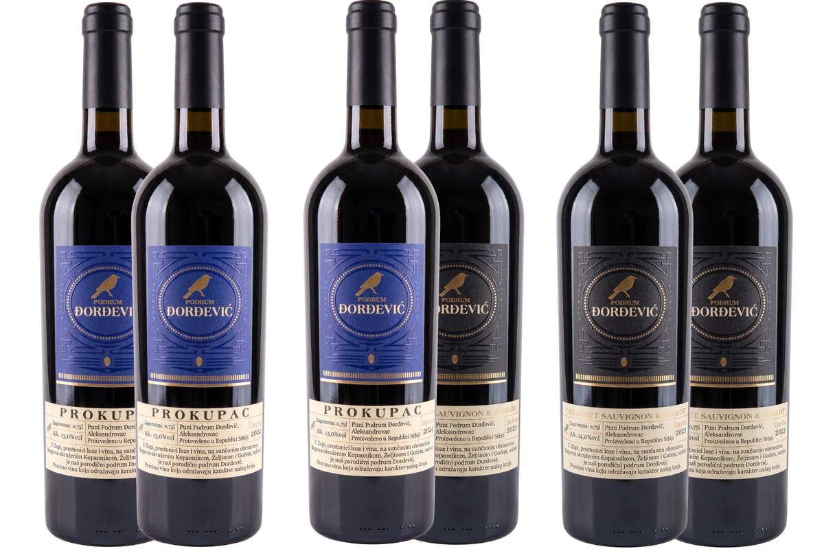 ĐORĐEVIĆ PAKET CRVENIH VINA (6 BOCA)